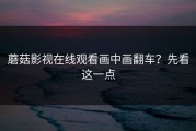 蘑菇影视在线观看画中画翻车？先看这一点