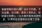 我最想聊的是91网：这片子的狠，不在血腥，在冷静，很多人骂的点，恰好是它的野心｜91大事件那条线更明显，91黑料在这里其实也埋了伏笔