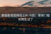 蘑菇影视官网连上Wi‑Fi后：使用门槛别再乱试了