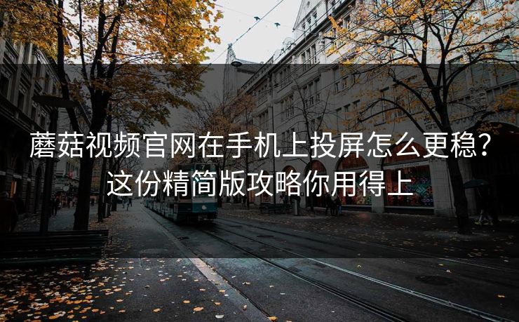 蘑菇视频官网在手机上投屏怎么更稳？这份精简版攻略你用得上