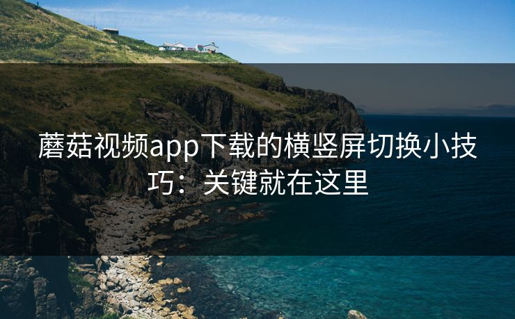 蘑菇视频app下载的横竖屏切换小技巧：关键就在这里