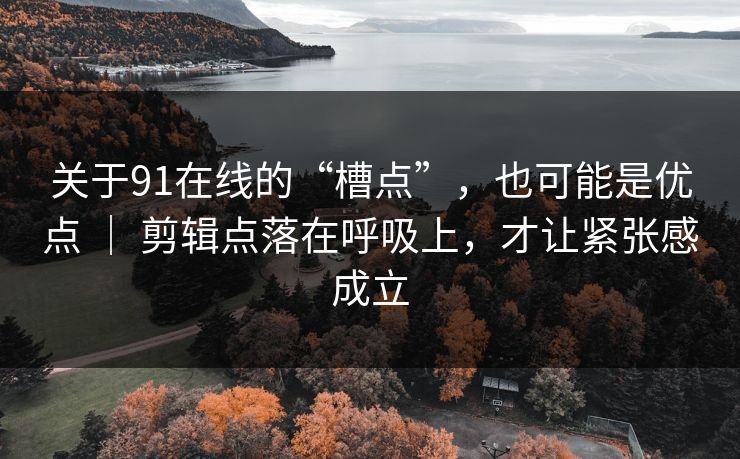 关于91在线的“槽点”，也可能是优点 ｜ 剪辑点落在呼吸上，才让紧张感成立
